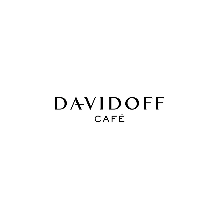 Logo Davidoff Café na bielom pozadí.
