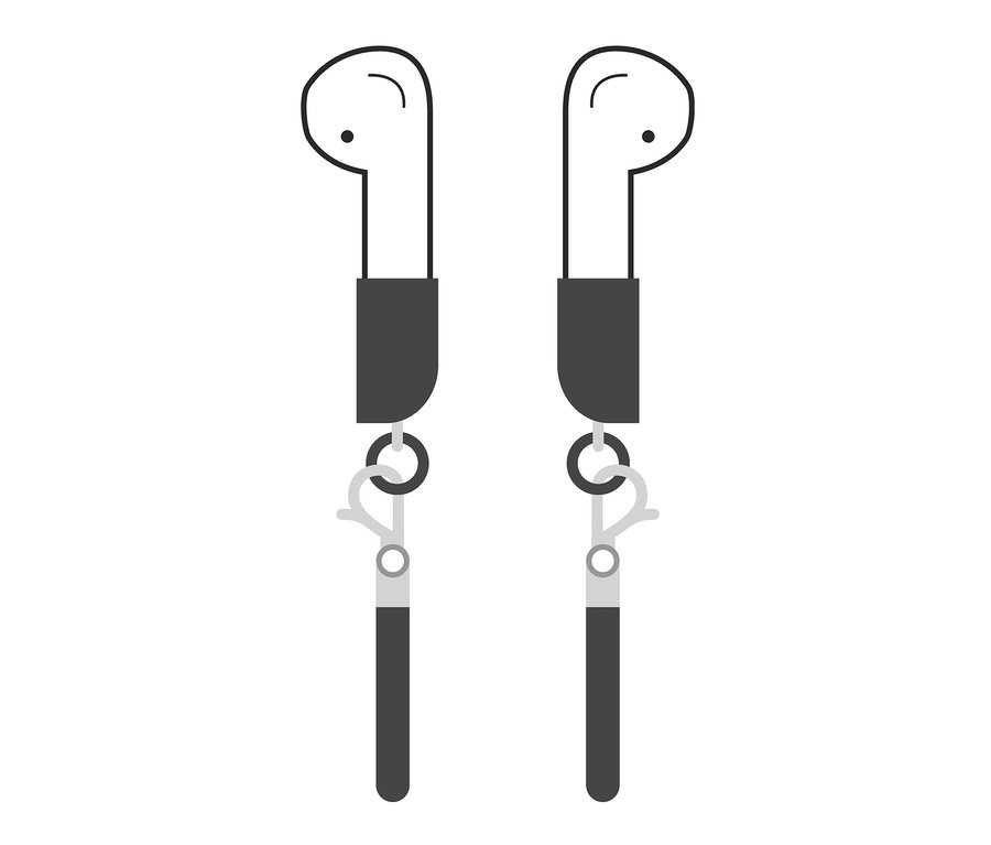 Dve multifunkčné retiazky na slúchadlá do uší.