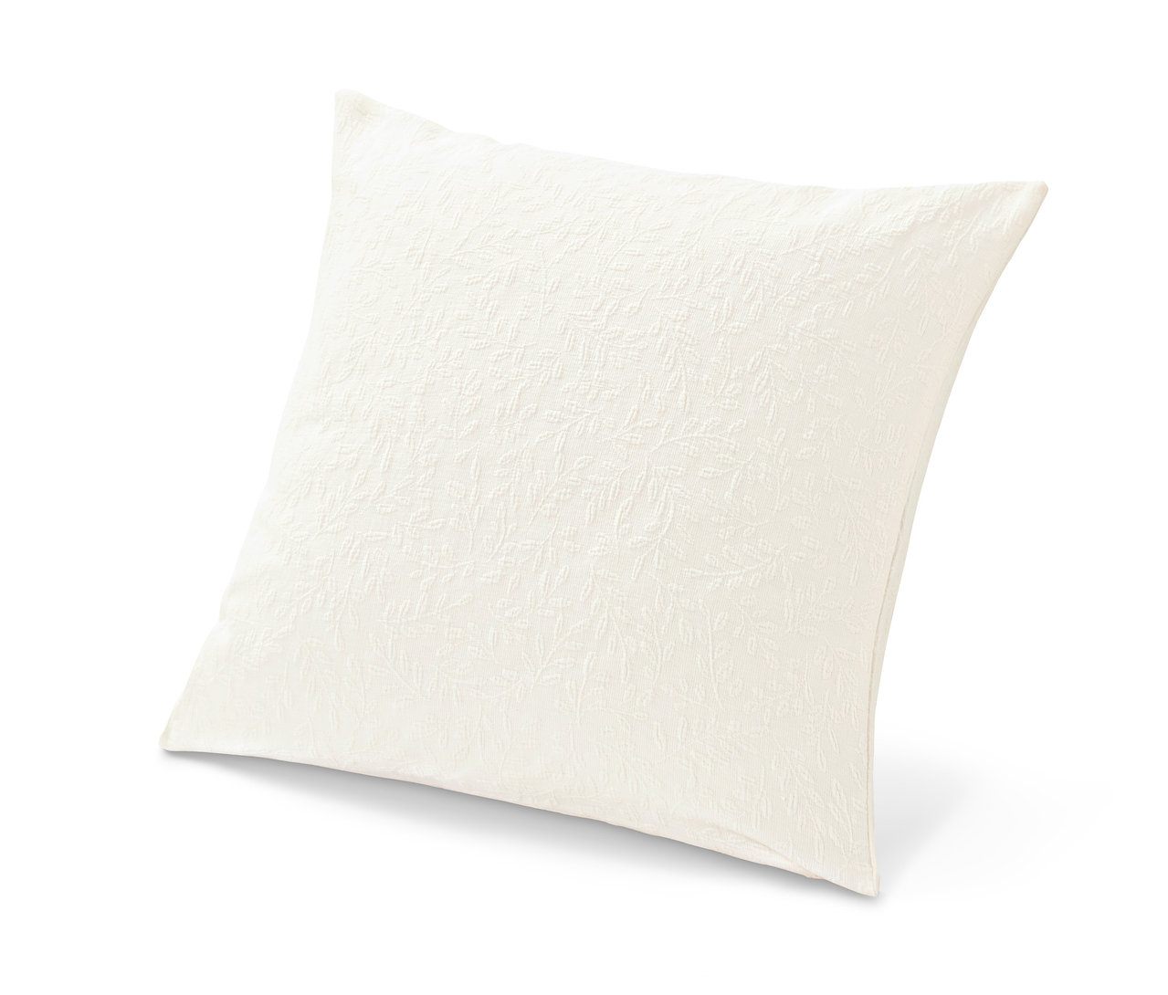 Béžová obliečka na dekoračný vankúš so žakárovou väzbou.