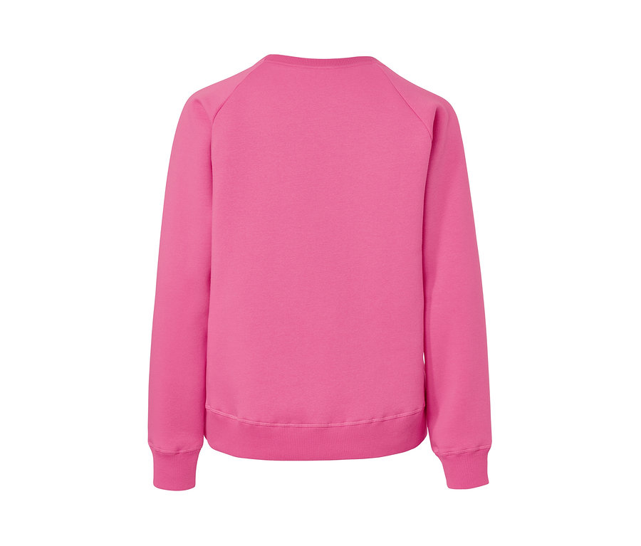 Ružová mikina na jogu zozadu.