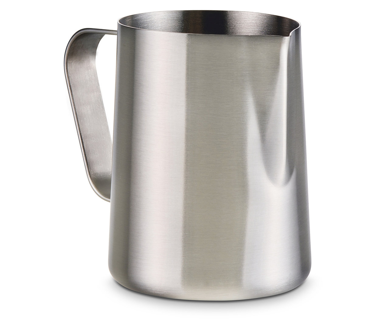 Kanvička na mlieko z ušľachtilej ocele s objemom 300 ml.