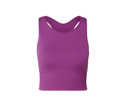 Fialová bezšvová podprsenka bralette.