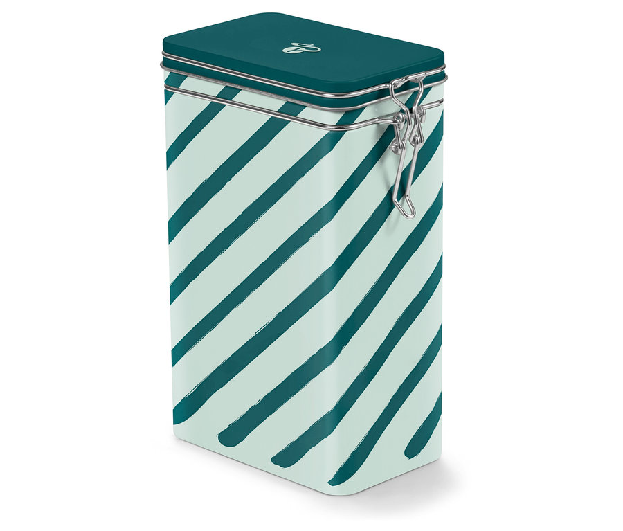 Dóza na kávu, s pásikmi