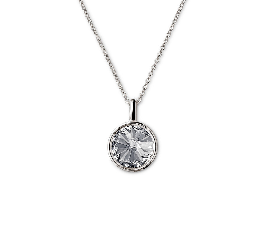 Strieborný náhrdelník s krištáľom Rivoli od Swarovski®.