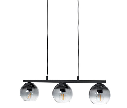 Závesné svietidlo s tienidlami zo zadymeného skla