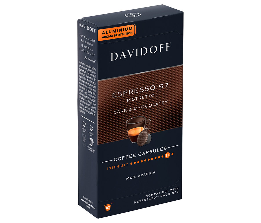 Balenie 10 kapsúl kávy DAVIDOFF CAFÉ Espresso 57.