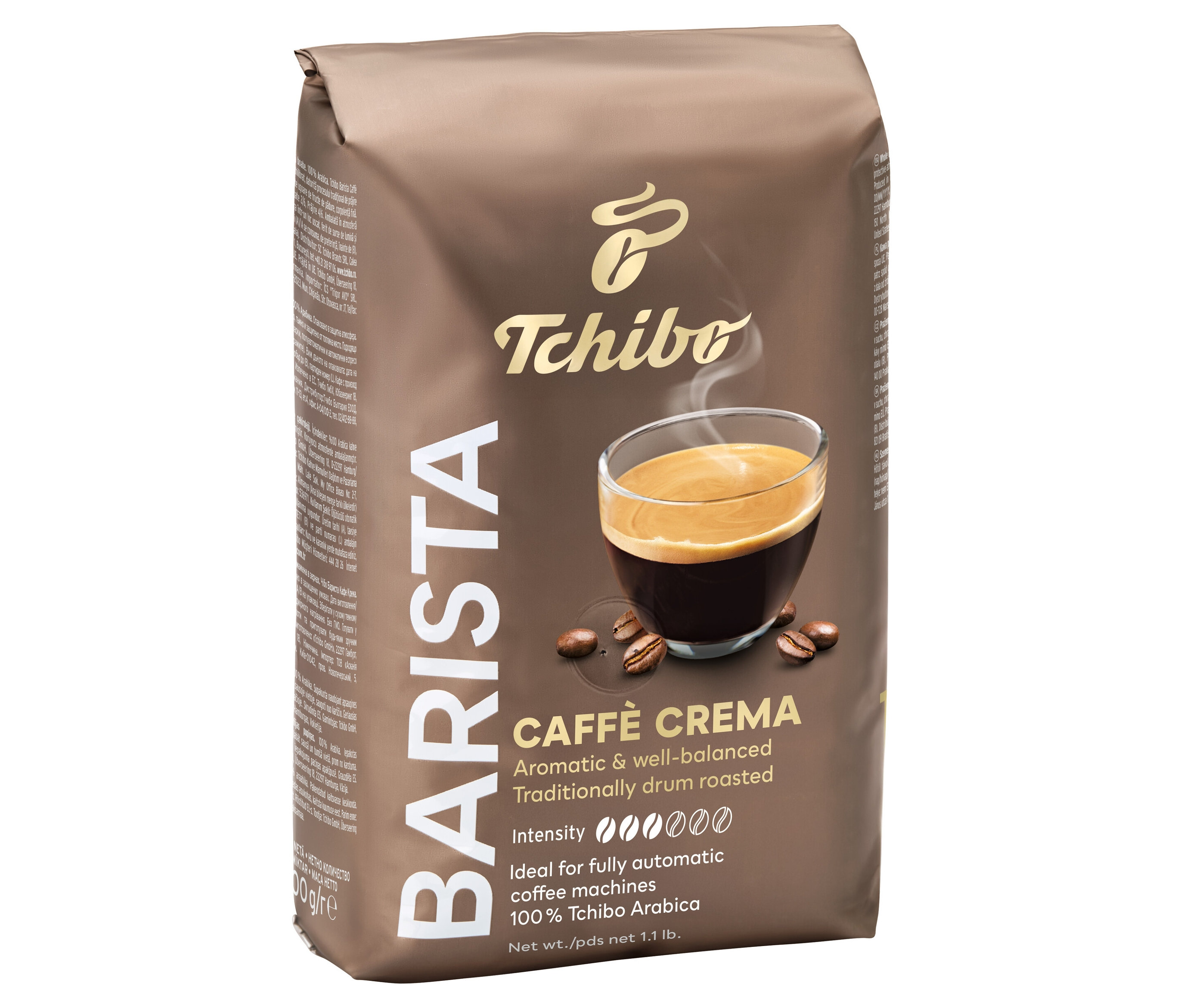 Tchibo - Barista Caffè Crema - 500 g zrnková káva - Intenzita: 3/6