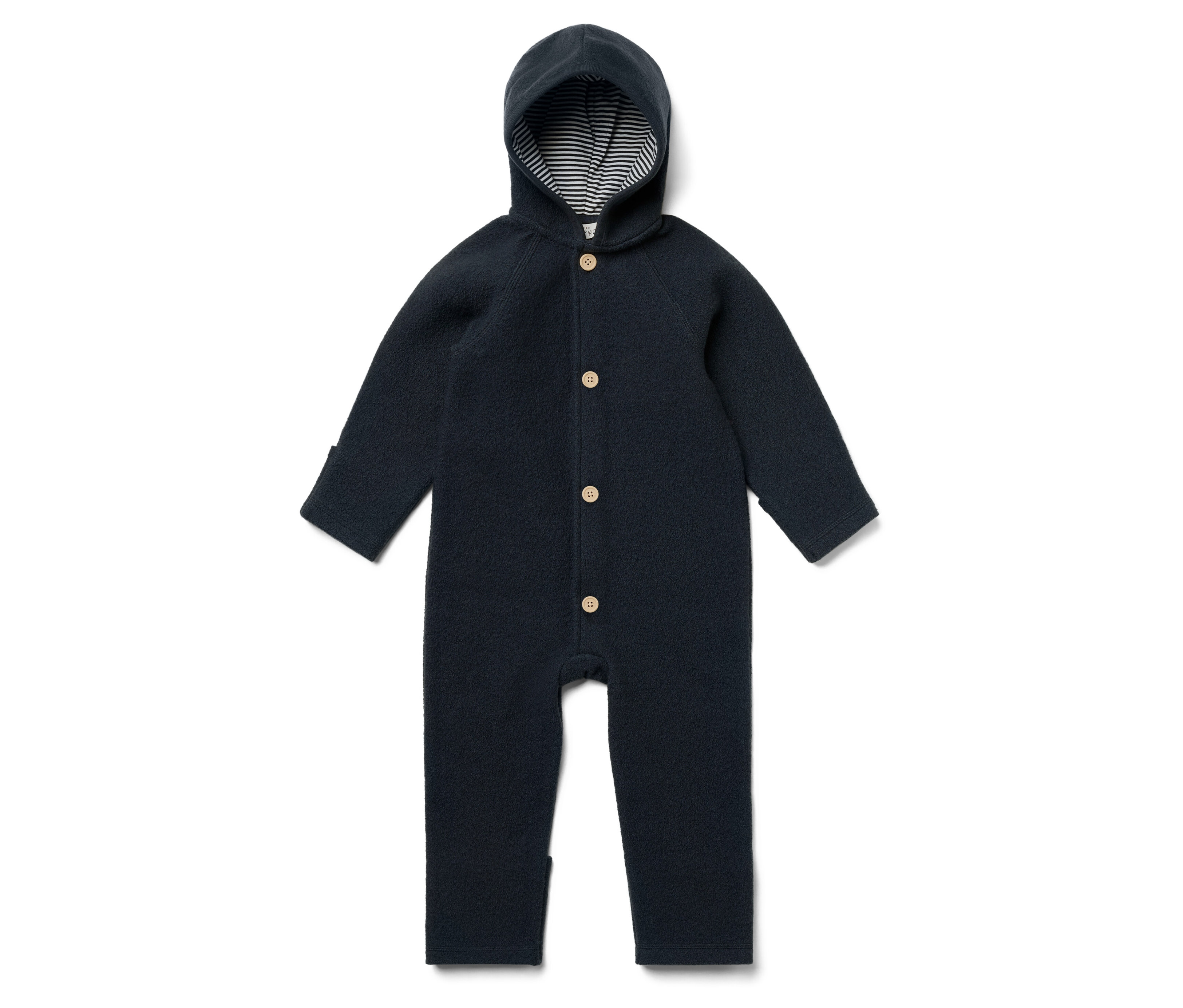 Tchibo – Detský vychádzkový overal s vlnou merino – bábätko – veľ. 74/80 – farba: modrá