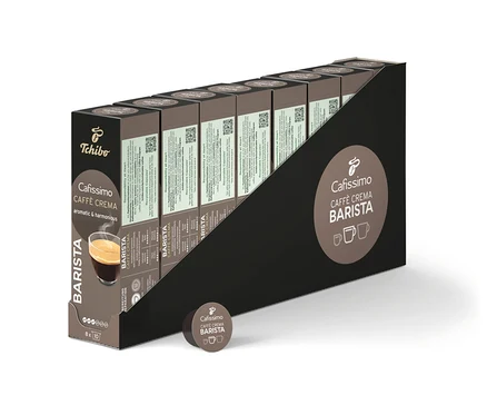 Rad balení kávových kapsúl Cafissimo BARISTA Caffè Crema.