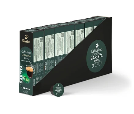 Rad balení kapsúl Cafissimo Barista Espresso Brasil.