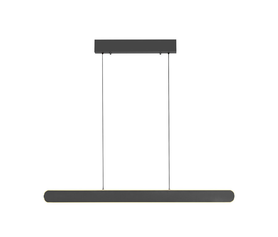 Čierna LED závesná lampa Paul Neuhaus "Adriana Round".