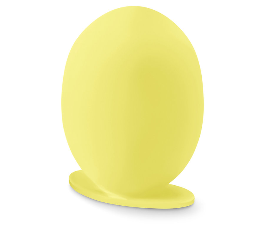 Žltá lampa na bielom pozadí.