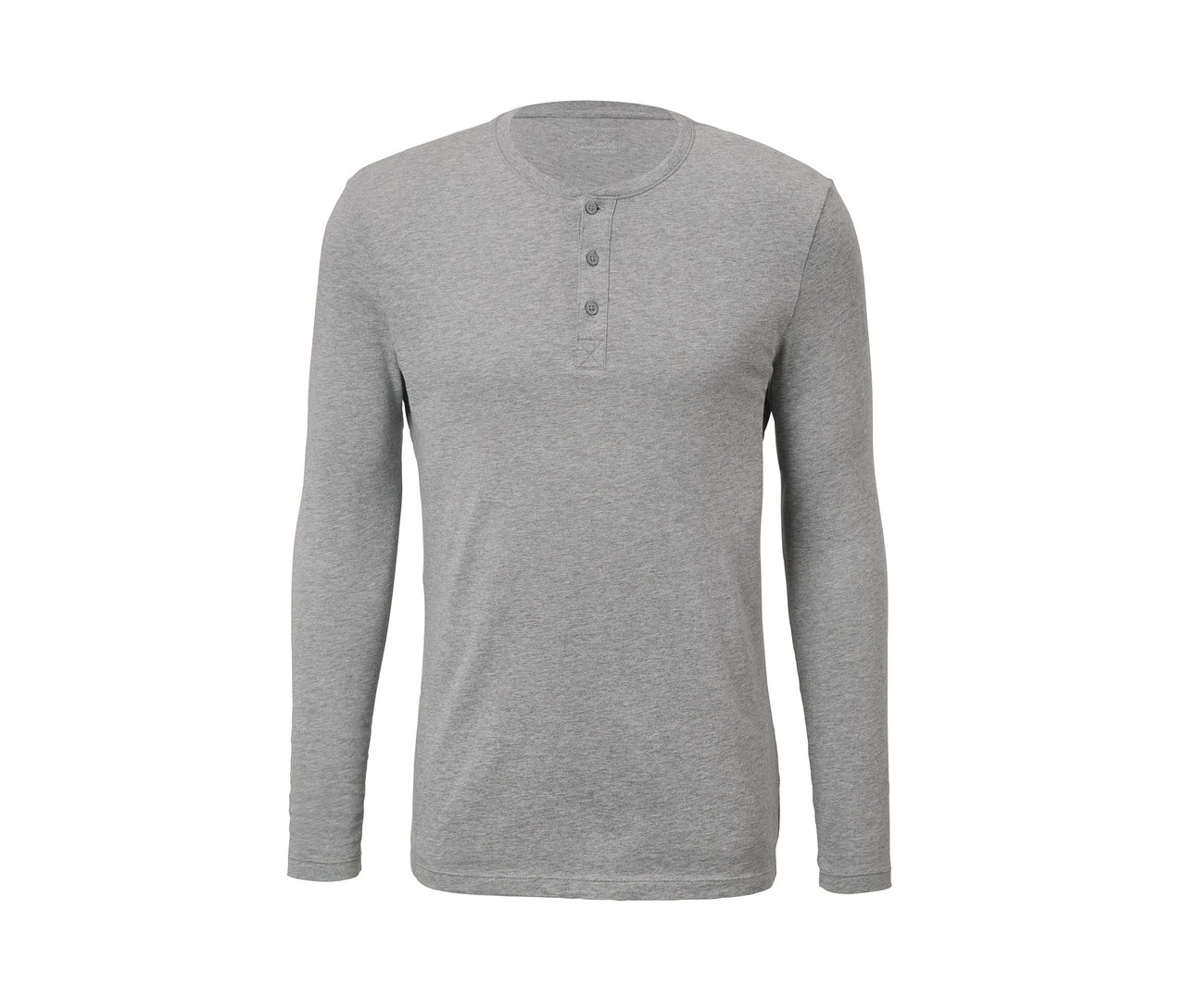 Sivé flanelové pyžamo s dlhým rukávom a gombíkmi.