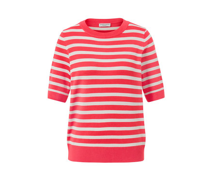 Pruhovaný pulóver z jemného úpletu