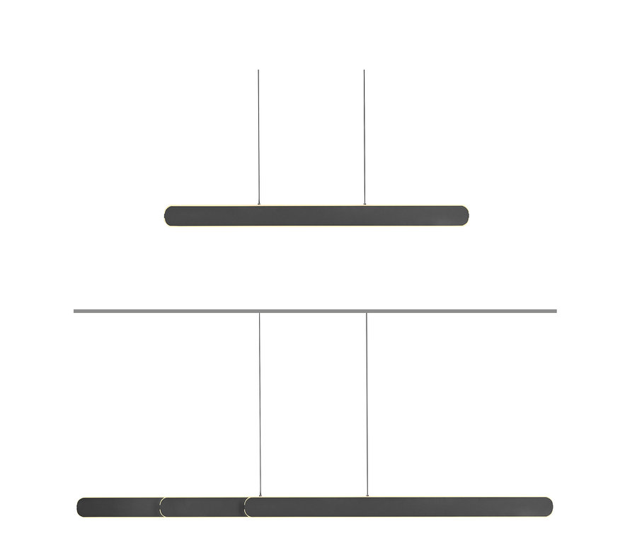 Čierna LED závesná lampa Paul Neuhaus »Adriana Round«.