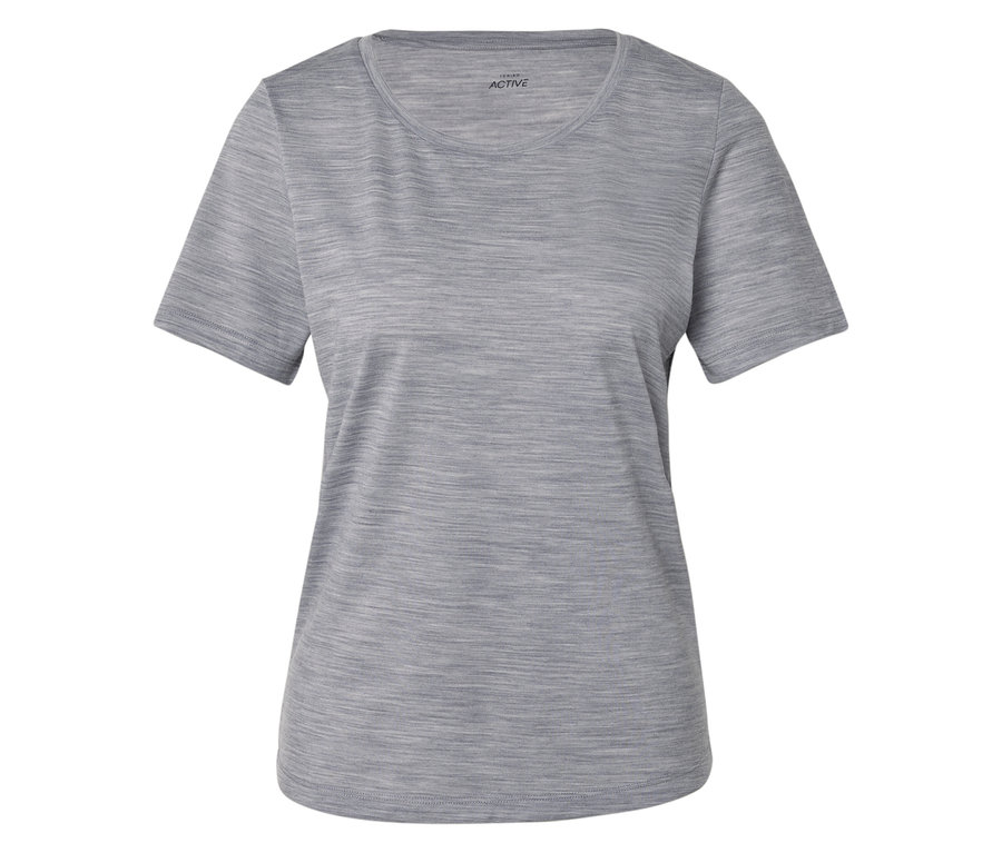 Sivé tričko ACTIVE s krátkym rukávom a okrúhlym výstrihom.