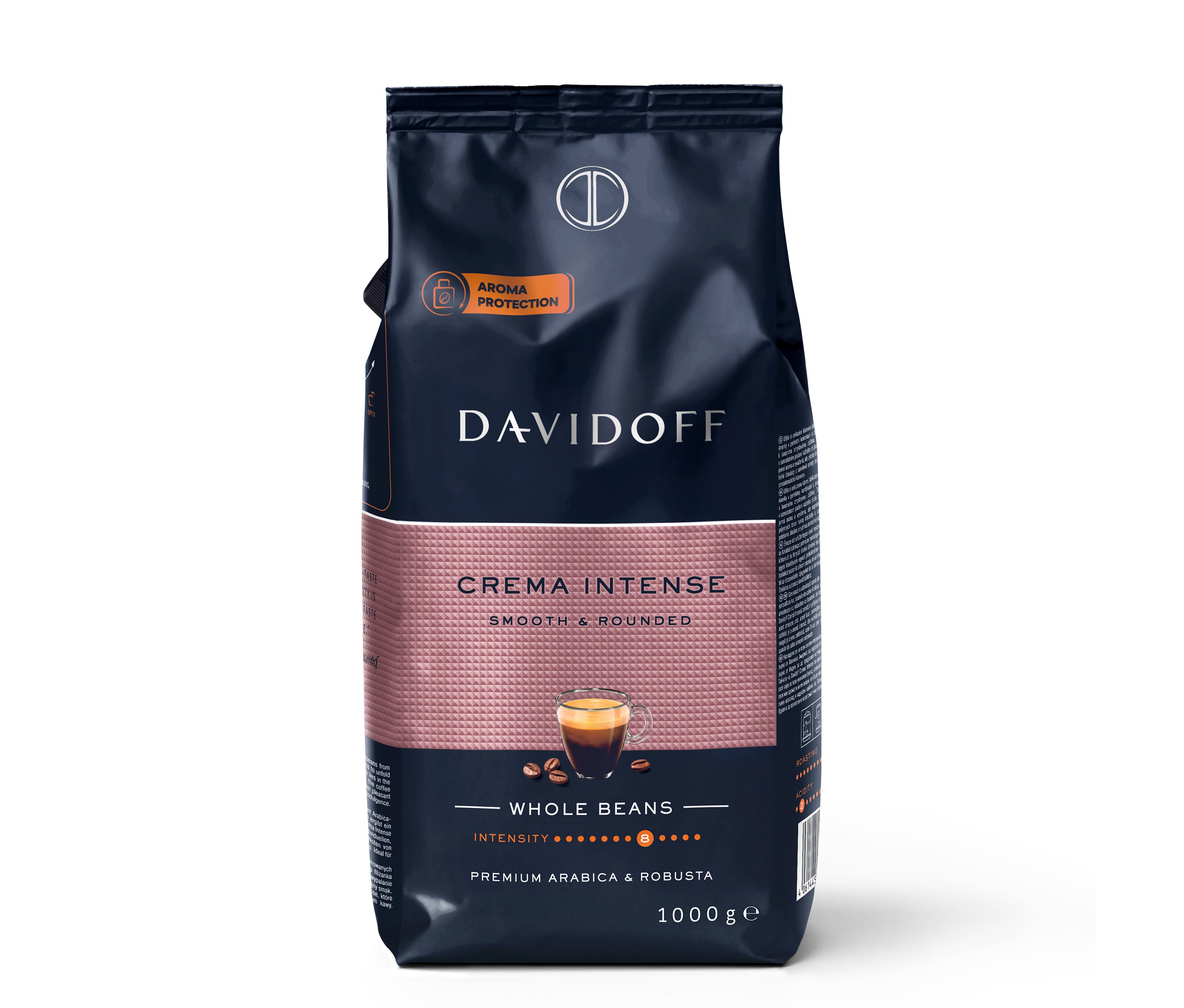 Tchibo - Davidoff Café Crema Intense - 1 kg kávových zŕn - Intenzita: 8/12