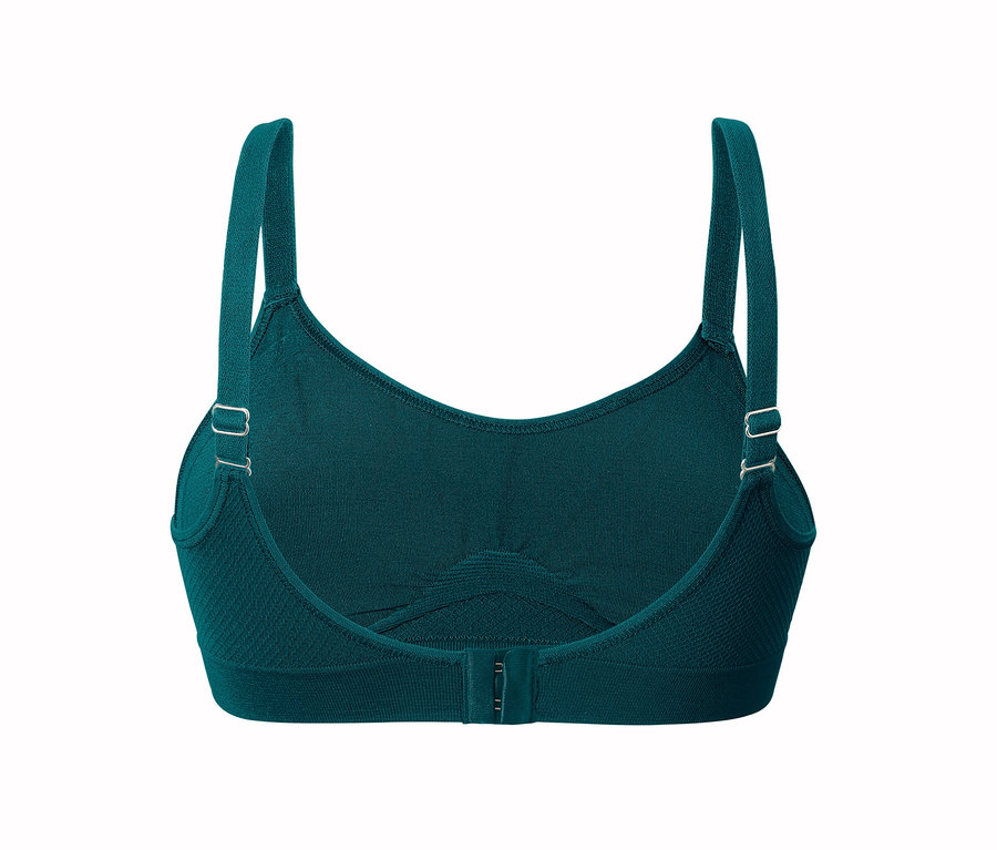 Pohľad zozadu na športovú podprsenku.