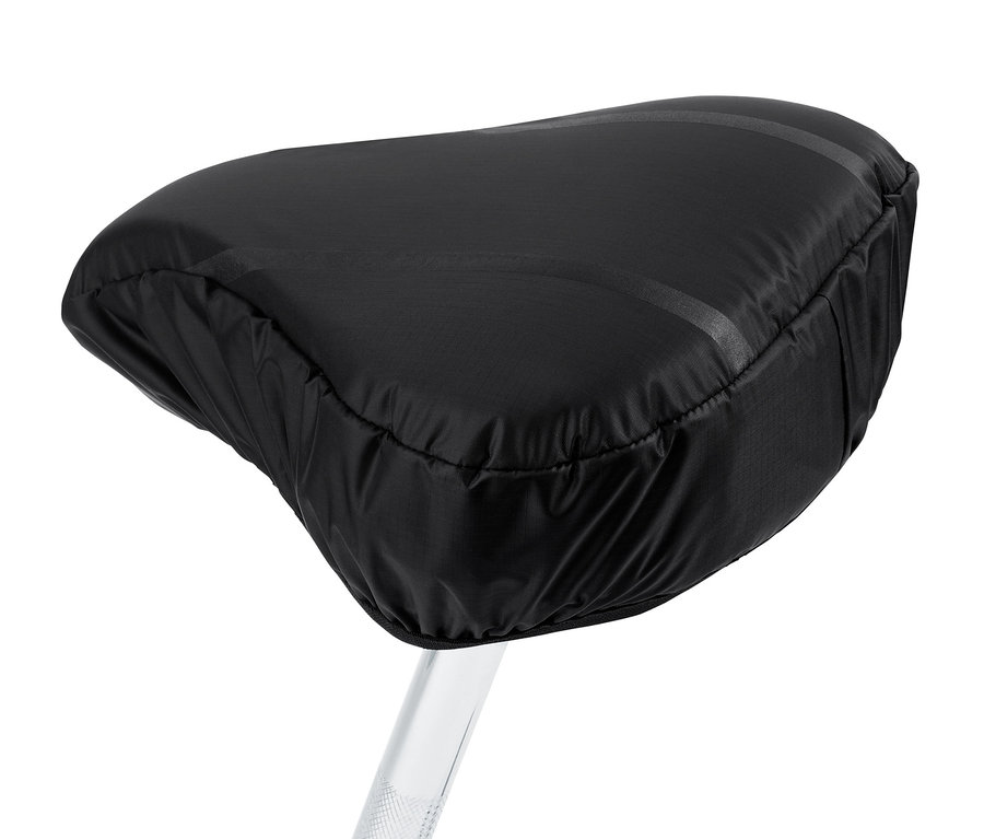 Čierny poťah na sedadlo bicykla 2 v 1.