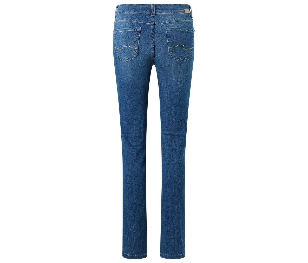 Pohľad zozadu na džínsy Angels »Cici« strih Slim Fit, modré.