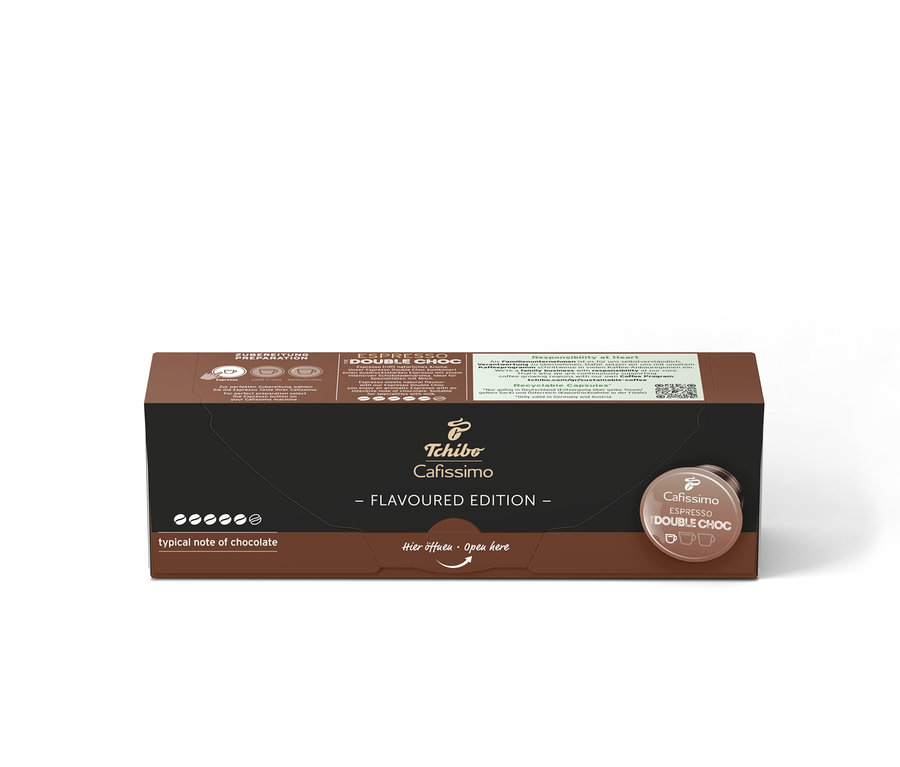 Balenie kapsúl Cafissimo Flavoured Espresso Double Choc.
