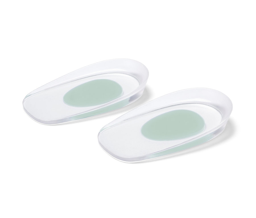 Dva priehľadné kliny pod pätu.