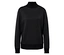 Čierna mikina s rolákom a dlhými rukávmi.