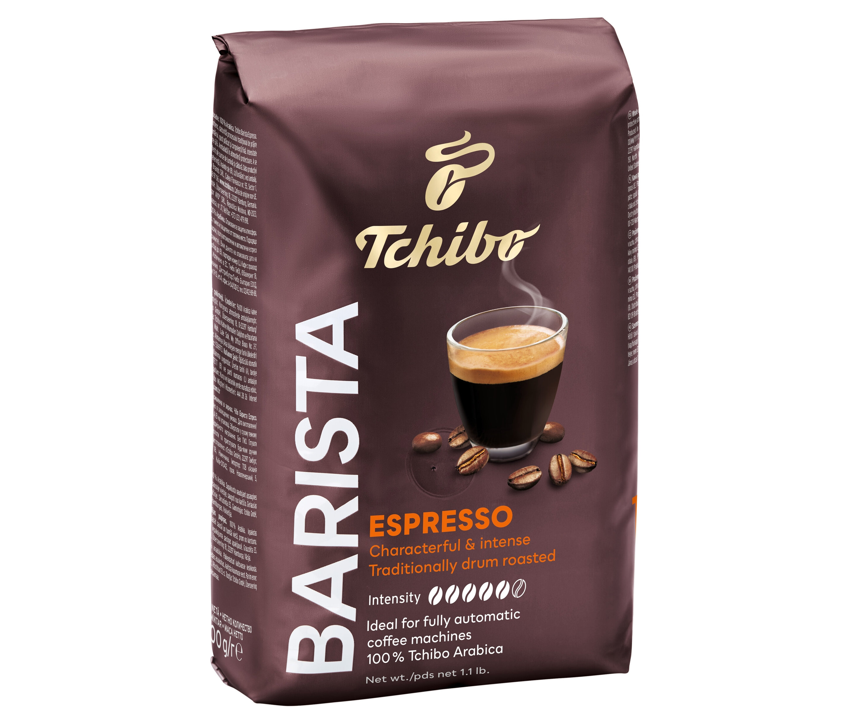 Tchibo - Barista Espresso - zrnková káva, 500 g - Intenzita: 5/6