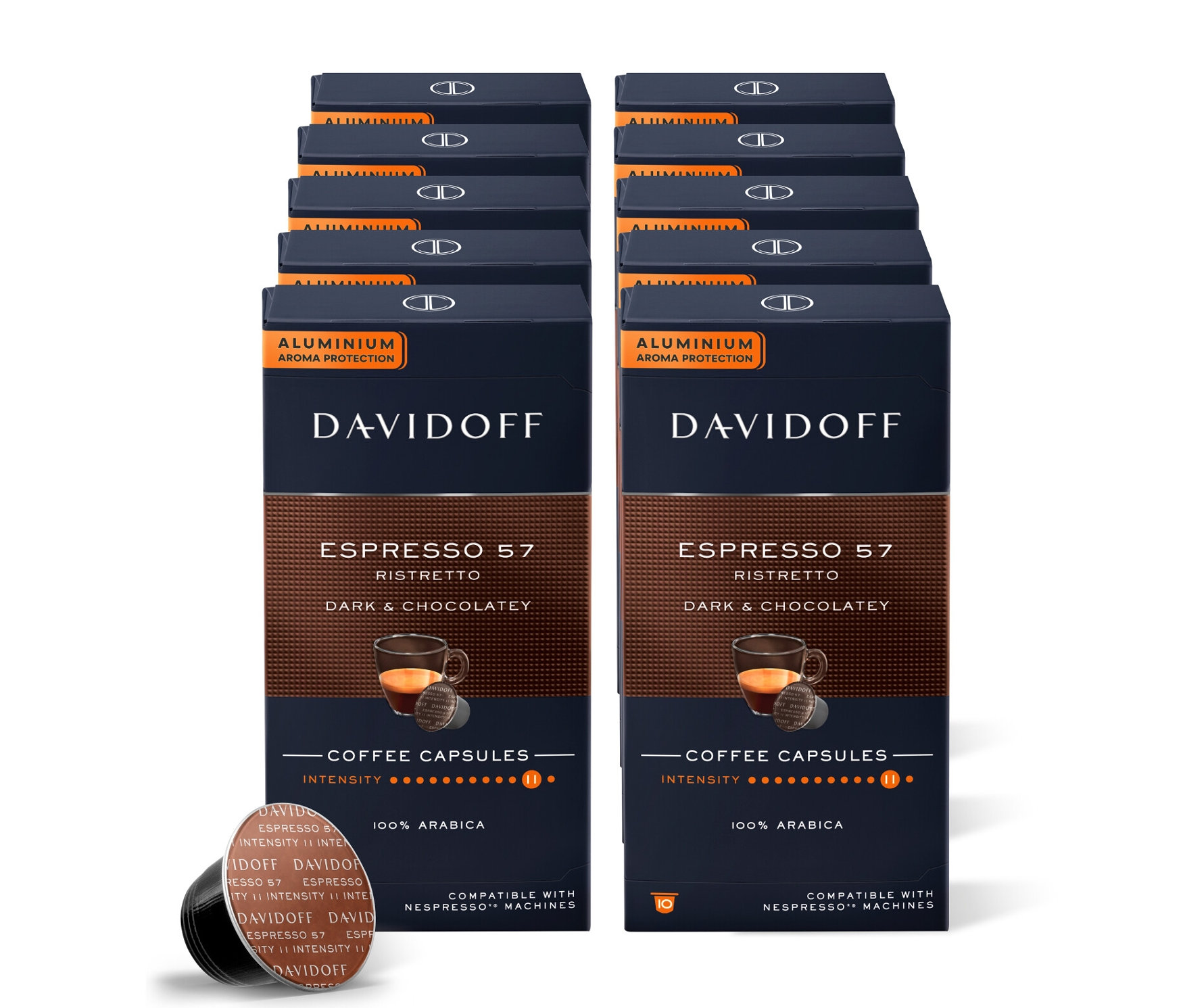 E-shop DAVIDOFF CAFÉ Espresso 57 Ristretto – 10 x 10 kapsúl