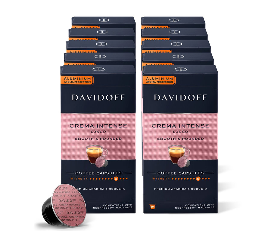 Stoh balení kapsúl DAVIDOFF CAFÉ Crema Intense.