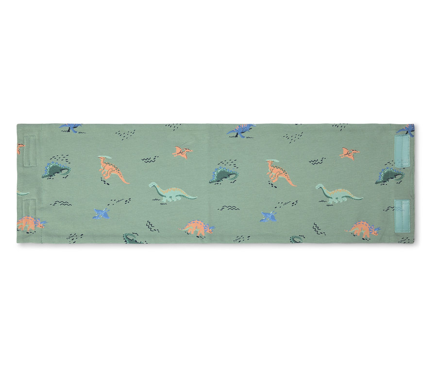 Zelený obal na prebaľovaciu podložku s dinosaurovým vzorom.