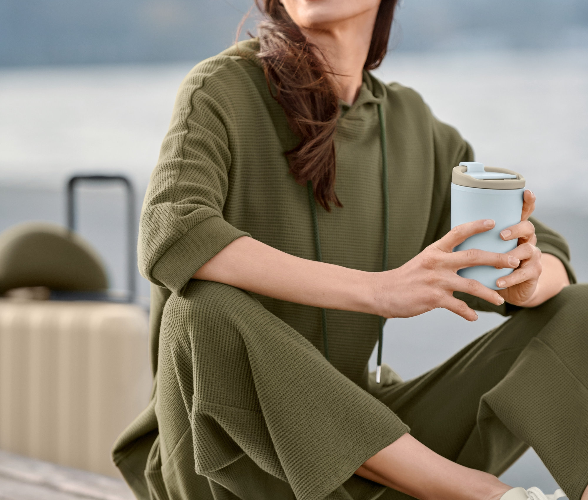 Tchibo - Teplákové nohavice culottes