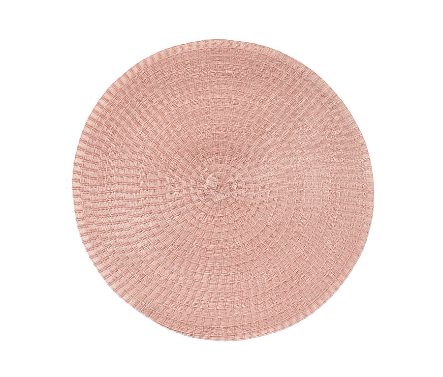 Detailný záber na okrúhle prestieranie zo sady 4 ks.