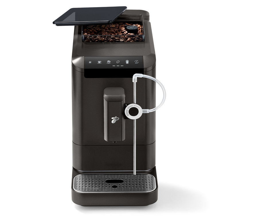 Čierny kávovar »Esperto 2 Milk«.