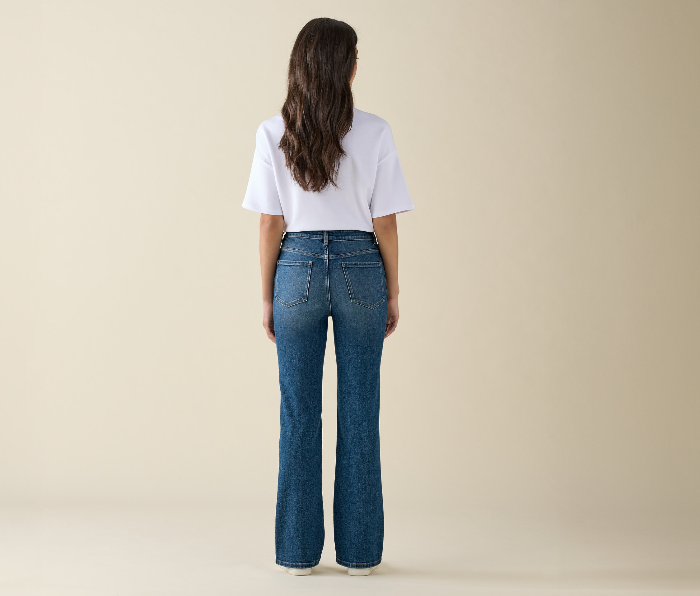 Tchibo - Bootcut džínsy – strih »Lou«, modré