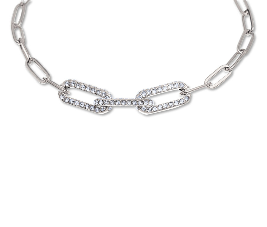 Detailný záber na náramok »Paperlink« s krištáľovou výzdobou.