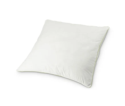 Biely vankúš z peria irisette® greenline s rozmermi cca 80 x 80 cm.