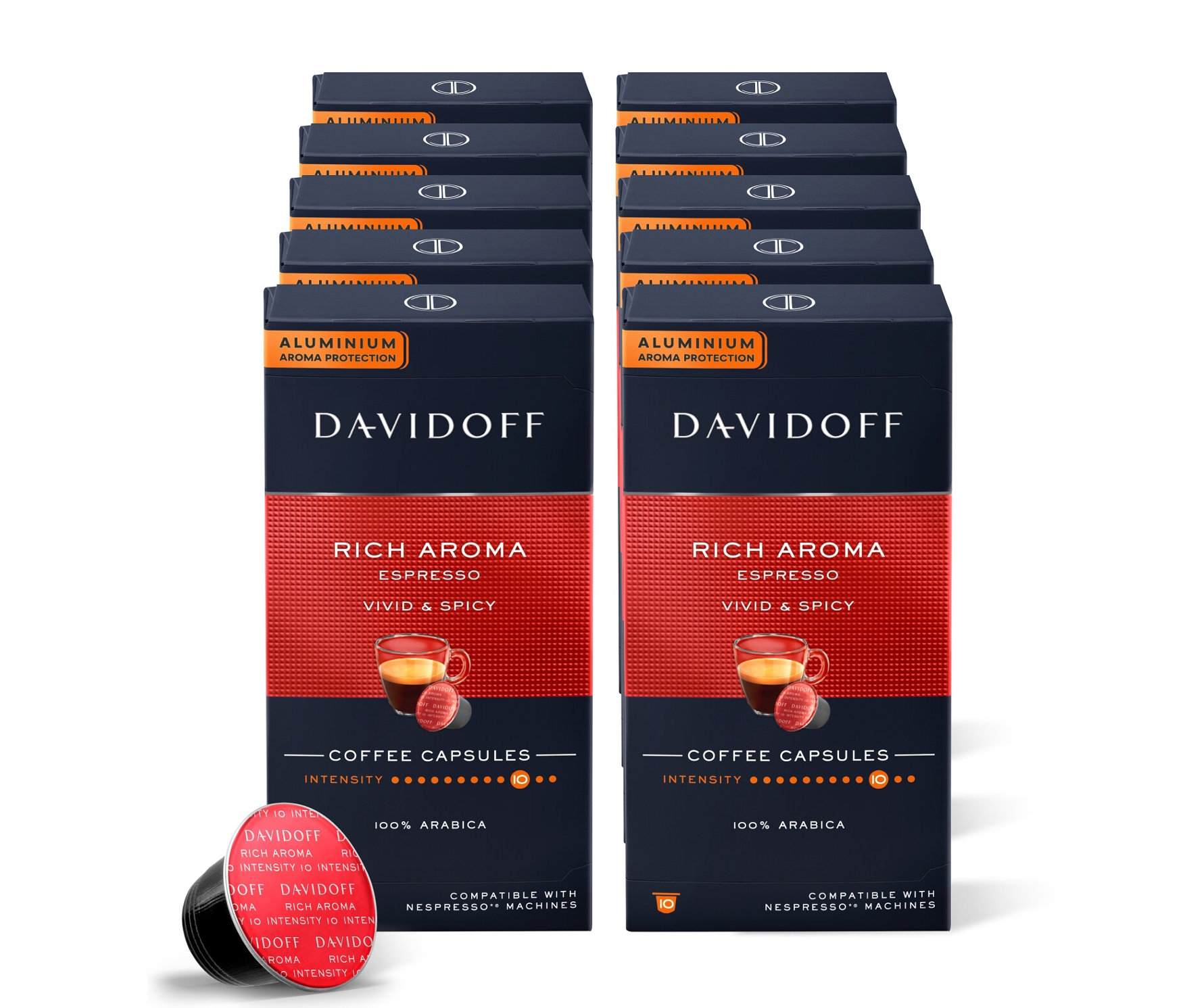 E-shop DAVIDOFF CAFÉ Rich Aroma Espresso - 10 x 10 kapsúl
