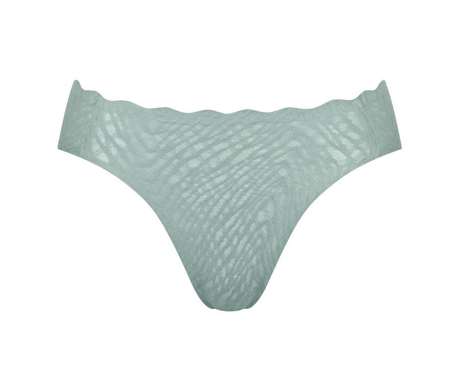 Detail svetlotyrkysových nohavičiek sloggi ZERO Feel Bliss High leg s vysokým vykrojením.