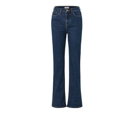 Modré bootcut džínsy – strih »Lou«.