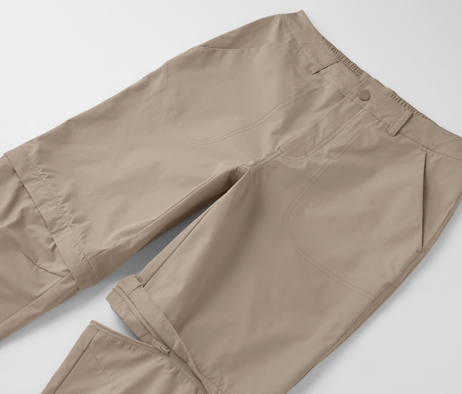 Béžové funkčné nohavice 2 v 1.