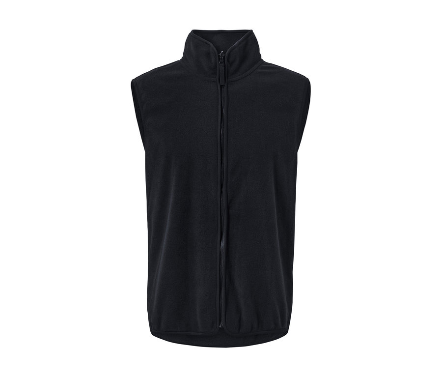 Čierna outdoorová bunda s vestou so zipsom uprostred.