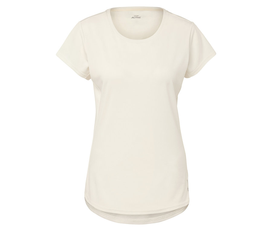 Biele športové tričko s krátkym rukávom.