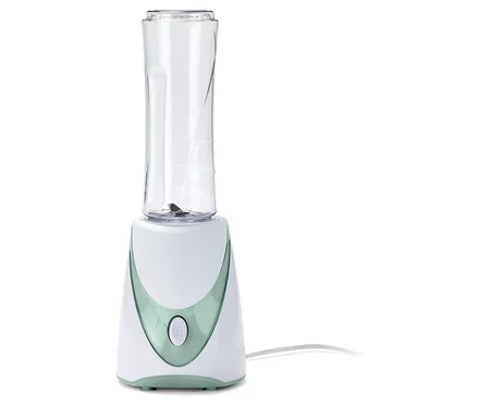 Mixér na smoothie, 250 W, s priehľadnou nádobou.