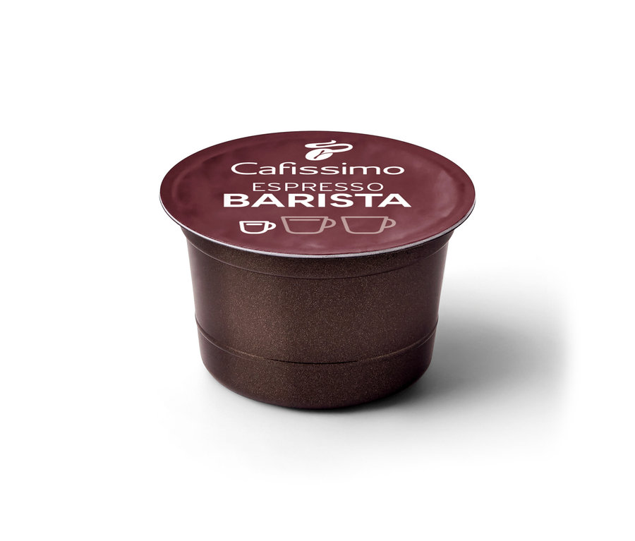 Detailný záber na hnedú kapsulu Cafissimo BARISTA Espresso.