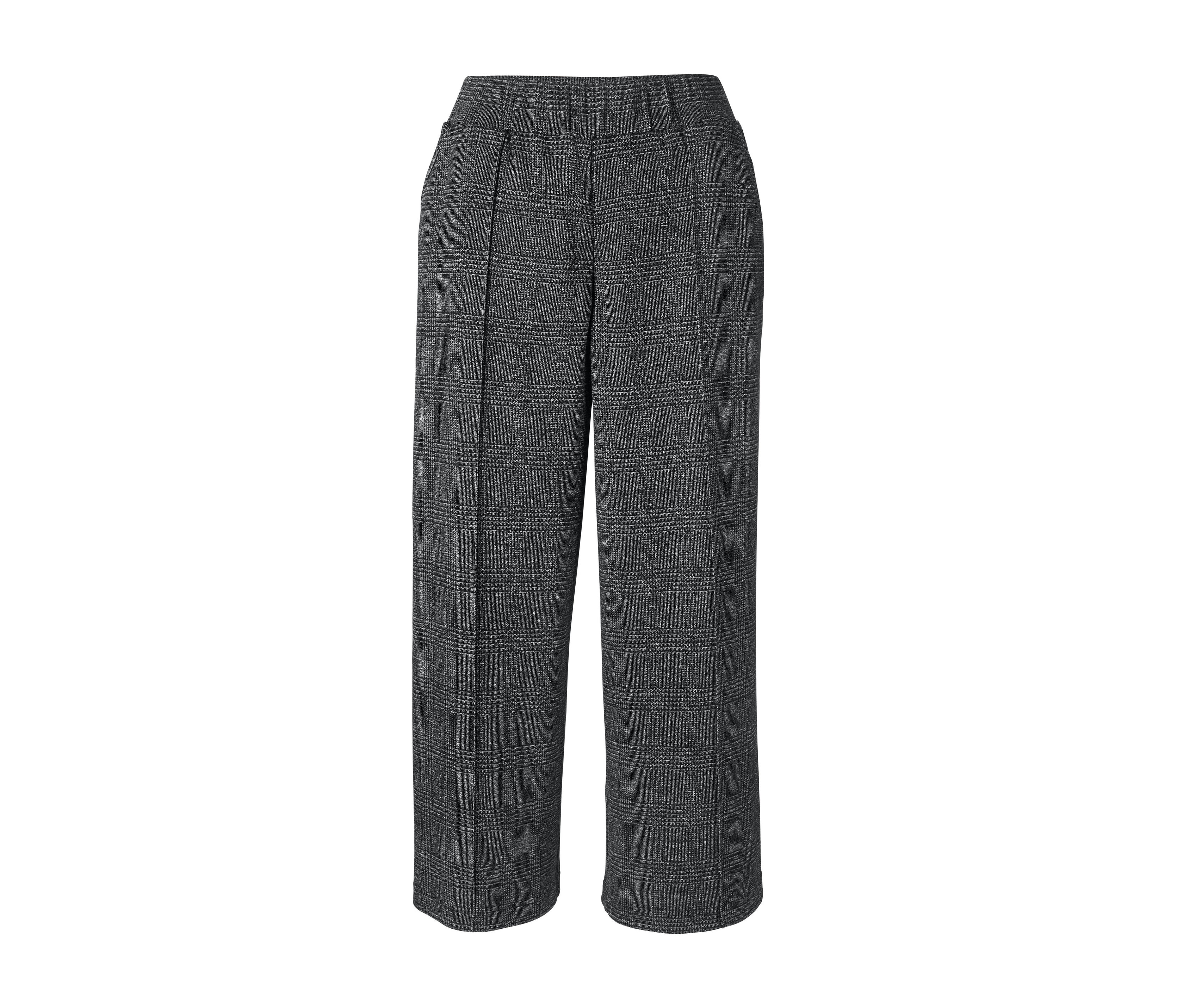 Sivé nohavice culottes.