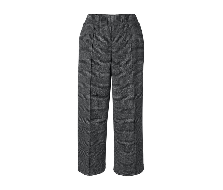 Sivé nohavice culottes.