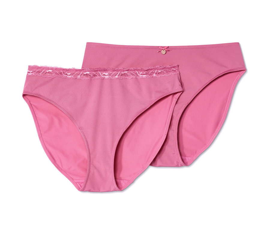 Dvoje ružové nohavičky.