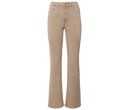 Béžové bootcut džínsy – strih »Lou«