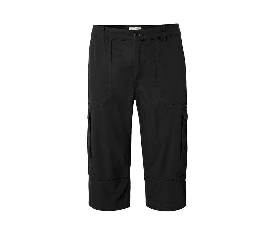 Antracitové cargo bermudy s 3/4 dĺžkou.